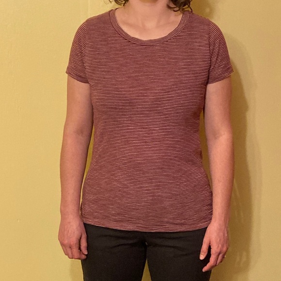 Red and white striped tee - Picture 2 of 3